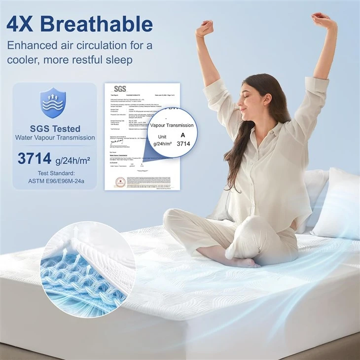 3D Air Fabric Breathable Mattress Protector price