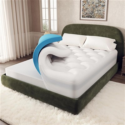 Topper nệm nữ hoàng 2 lớp 4 inch